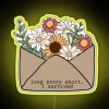 Taylor Swift Long Story Short I Survived Colorful Neon Sign