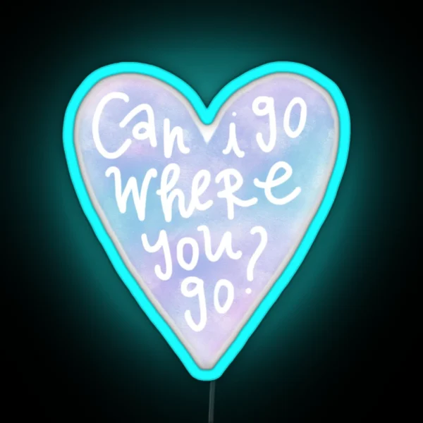 Taylor Swift Lover Heart Lyrics RGB Neon Sign