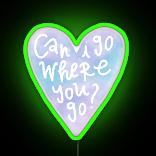 Taylor Swift Lover Heart Lyrics RGB Neon Sign