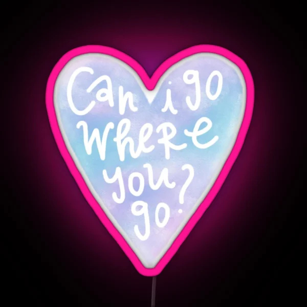 Taylor Swift Lover Heart Lyrics RGB Neon Sign