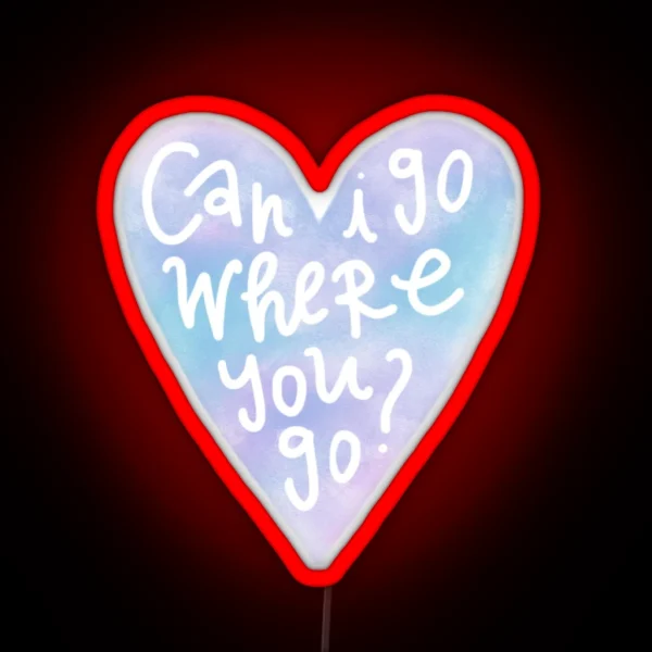 Taylor Swift Lover Heart Lyrics RGB Neon Sign