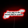 Love You to the Moon and Beyond Galaxy Neon Wall Sign