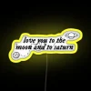 Taylor Swift Inspired Seven Lyric RGB Neon Sign with Space Theme