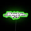 RGB neon sign inspired by Taylor Swift's lyrical 'Folklore' album.