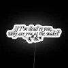 RGB Neon Sign with Taylor Swift's Folklore Song Lyrics 'Ricochet' Quote