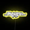 RGB Neon Sign Displaying Taylor Swift's Folklore Song Lyric Quote