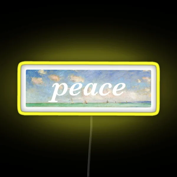 Taylor Swift Peace Monet RGB Neon Sign