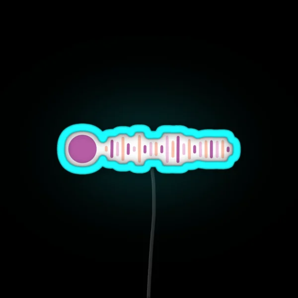 Taylor Swift Speak Now Spotify Code RGB Neon Sign