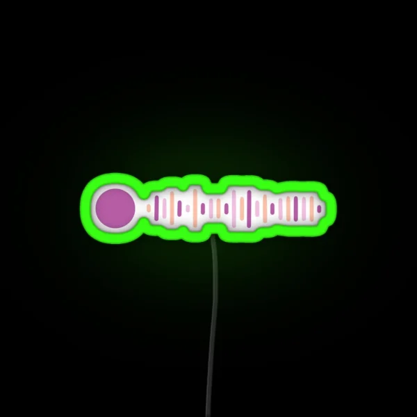 Taylor Swift Speak Now Spotify Code RGB Neon Sign