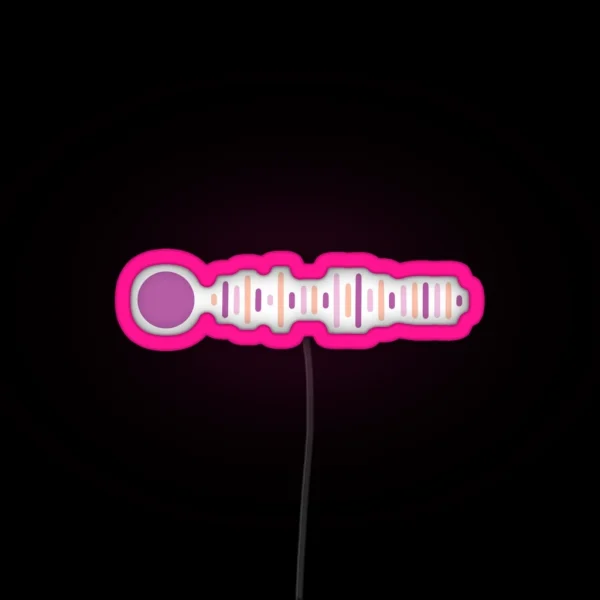 Taylor Swift Speak Now Spotify Code RGB Neon Sign