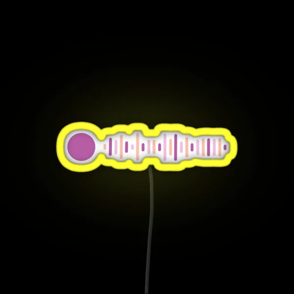 Taylor Swift Speak Now Spotify Code RGB Neon Sign