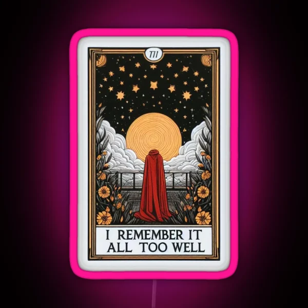 Taylor Swift Tarot I Remember It All Too Well Red RGB Neon Sign