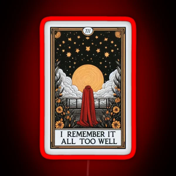 Taylor Swift Tarot I Remember It All Too Well Red RGB Neon Sign