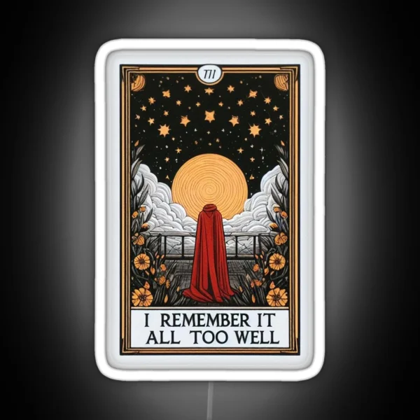 Taylor Swift Tarot I Remember It All Too Well Red RGB Neon Sign