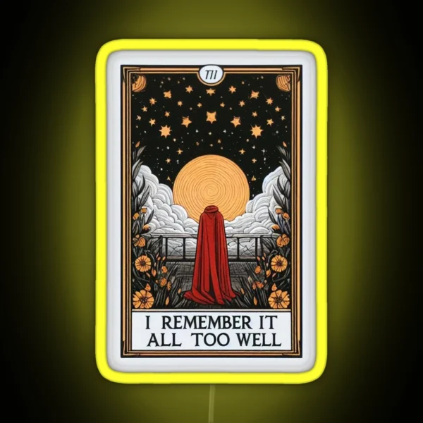 Taylor Swift Tarot I Remember It All Too Well Red RGB Neon Sign