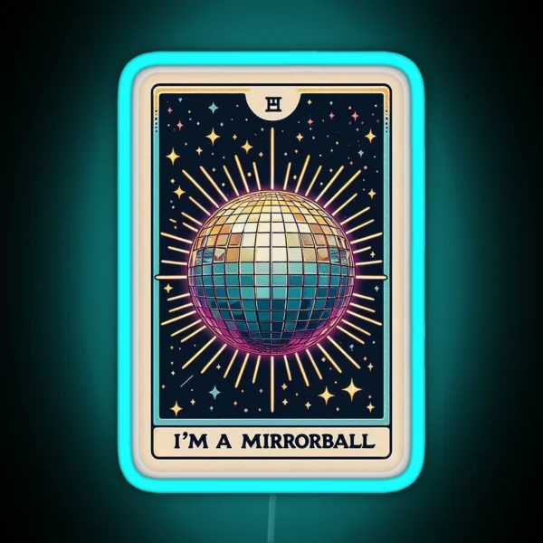 Taylor Swift Tarot Im A Mirrorball Folklore RGB Neon Sign