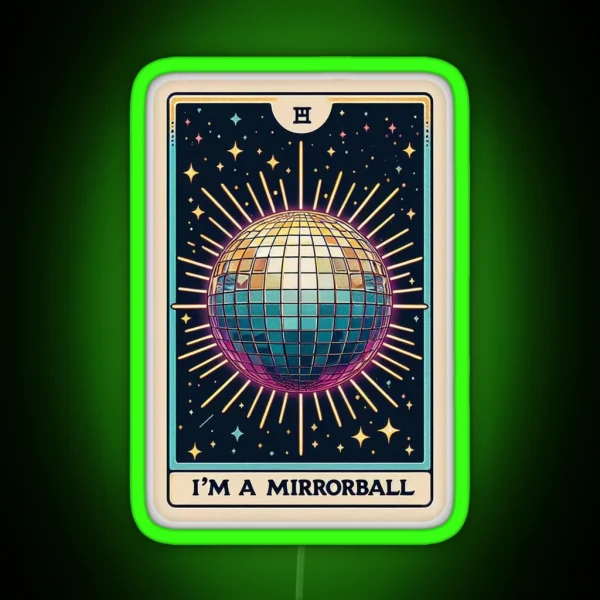 Taylor Swift Tarot Im A Mirrorball Folklore RGB Neon Sign