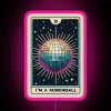 Taylor Swift inspired Folklore era mirrorball with vibrant RGB neon glow