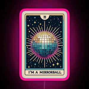 Taylor Swift Tarot Im A Mirrorball Folklore RGB Neon Sign