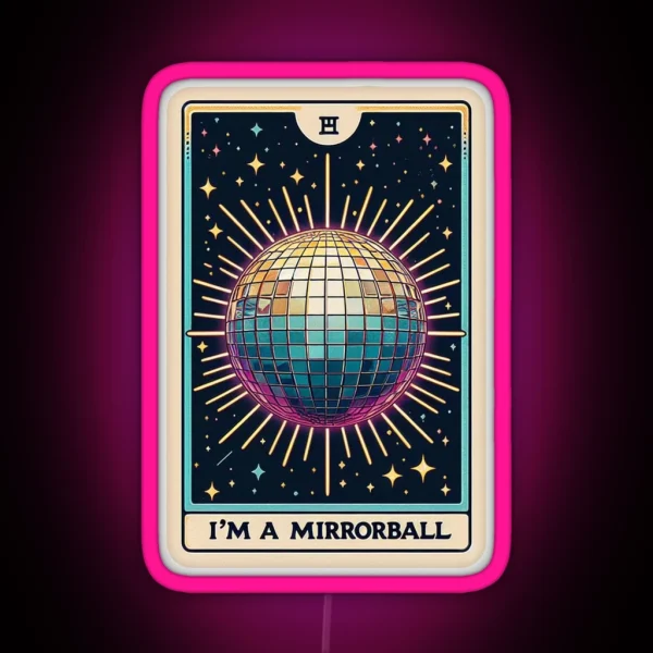 Taylor Swift Tarot Im A Mirrorball Folklore RGB Neon Sign