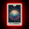 Taylor Swift's whimsical mirrorball inspiration in vibrant RGB neon signage.