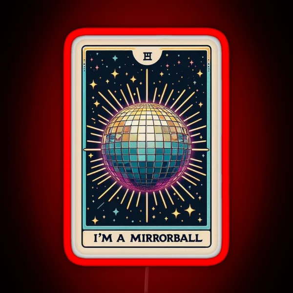 Taylor Swift Tarot Im A Mirrorball Folklore RGB Neon Sign