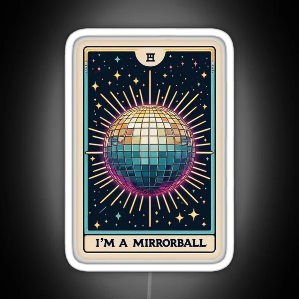 Taylor Swift Tarot Im A Mirrorball Folklore RGB Neon Sign