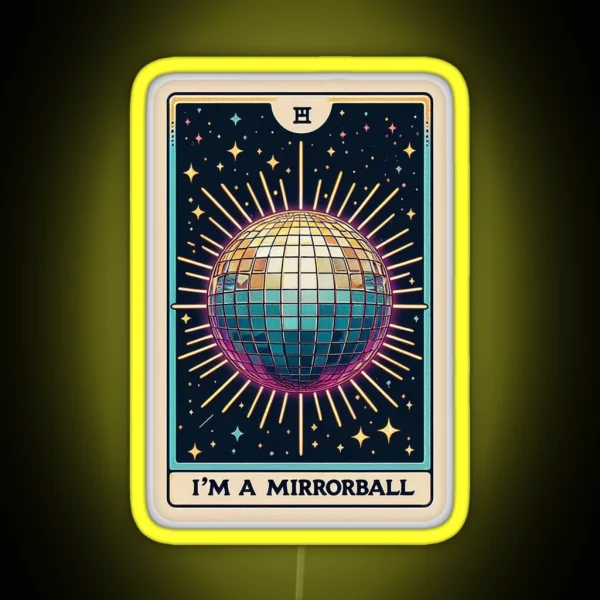 Taylor Swift Tarot Im A Mirrorball Folklore RGB Neon Sign