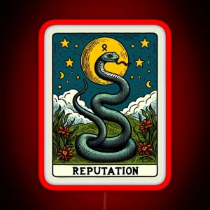 Taylor Swift Tarot Reputation Snake RGB Neon Sign