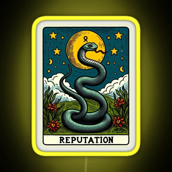 Taylor Swift Tarot Reputation Snake RGB Neon Sign