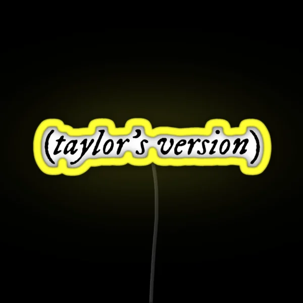 Taylor Swift Taylor S Version RGB Neon Sign