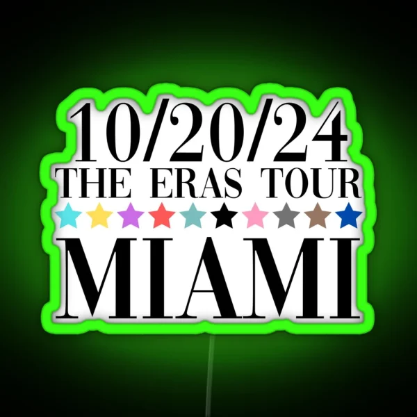 Taylor Swift The Eras Tour Miami Night 3 RGB Neon Sign