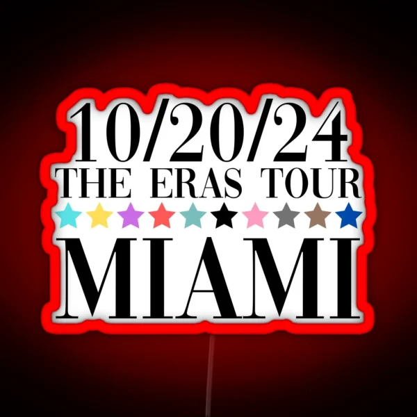Taylor Swift The Eras Tour Miami Night 3 RGB Neon Sign
