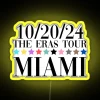 Taylor Swift's Eras Tour Officially Licensed Neon Sign for Miami Fans