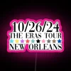 RGB LED Canvas Sign Illuminates Fan's Love for Taylor Swift Eras Tour