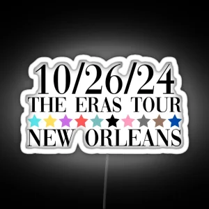 Taylor Swift The Eras Tour New Orleans Night 2 RGB Neon Sign