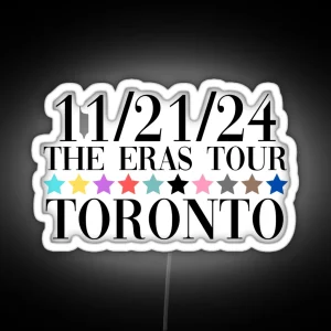 Taylor Swift The Eras Tour Toronto Night 4 RGB Neon Sign