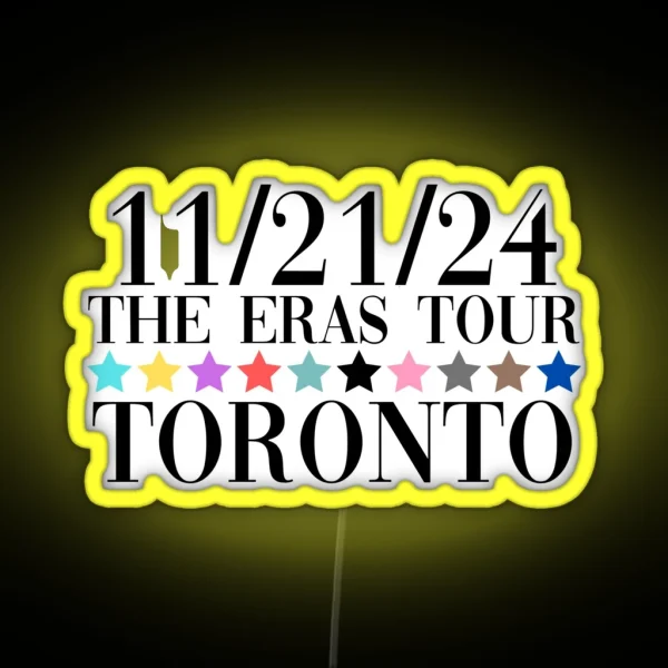 Taylor Swift The Eras Tour Toronto Night 4 RGB Neon Sign