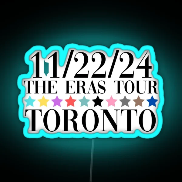 Taylor Swift The Eras Tour Toronto Night 5 RGB Neon Sign