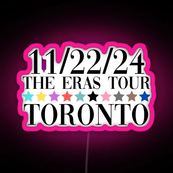 Taylor Swift The Eras Tour Toronto Night 5 RGB Neon Sign