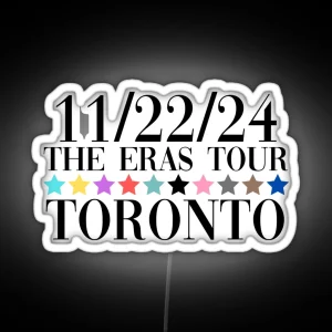 Taylor Swift The Eras Tour Toronto Night 5 RGB Neon Sign