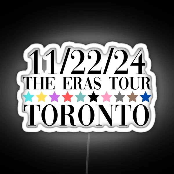Taylor Swift The Eras Tour Toronto Night 5 RGB Neon Sign