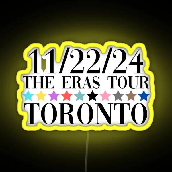 Taylor Swift The Eras Tour Toronto Night 5 RGB Neon Sign
