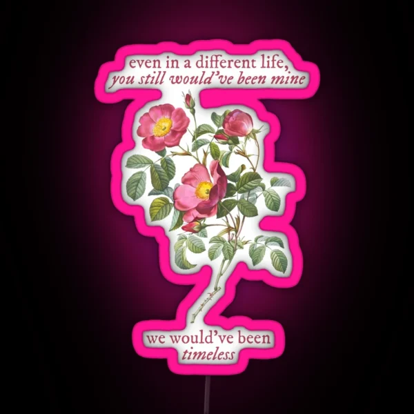 Taylor Swift Timeless You Still Would Ve Been Mine RGB Neon Sign