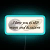 Taylor Swift To the Moon and Beyond Vibrant RGB Neon Sign