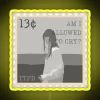 Taylor Swift TTPD postage stamp tribute 4 color changing neon