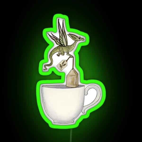 Tea Dragon RGB Neon Sign
