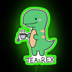 Tea Rex Baby RGB Neon Sign