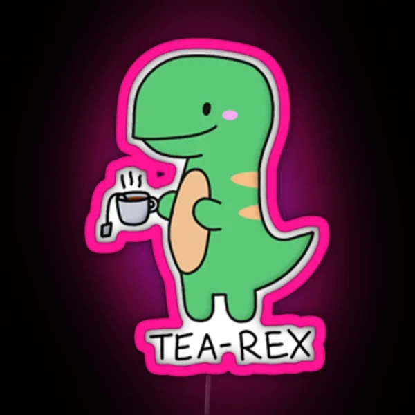 Tea Rex Baby RGB Neon Sign