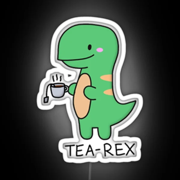 Tea Rex Baby RGB Neon Sign